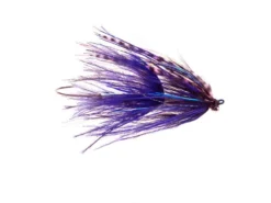 Stu's Barred Ostrich Intruder By Aqua Flies -Fish Mate Store 12019barredostrichintruderblkpurp
