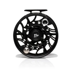 Hatch Iconic Fly Reel // 11 Plus -Fish Mate Store Iconic11PlusReel BlackSilver MidArbor Back