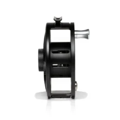 Hatch Iconic Fly Reel // 11 Plus -Fish Mate Store Iconic11PlusReel BlackSilver MidArbor Side
