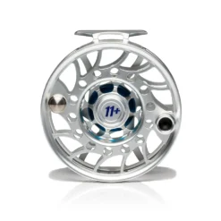 Hatch Iconic Fly Reel // 11 Plus -Fish Mate Store Iconic11PlusReel ClearBlue MidArbor Back