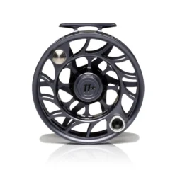 Hatch Iconic Fly Reel // 11 Plus -Fish Mate Store Iconic11PlusReel GreyBlack LargeArbor Back