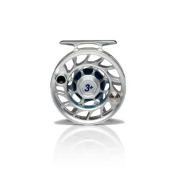 Hatch Iconic Fly Reel // 3 Plus -Fish Mate Store Iconic3PlusReel ClearBlue LargeArbor Back