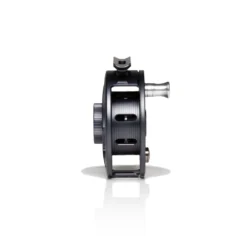 Hatch Iconic Fly Reel // 3 Plus -Fish Mate Store Iconic3PlusReel GreyBlack LargeArbor Side