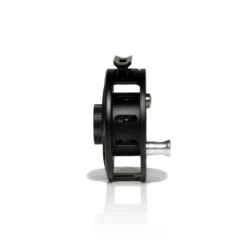 Hatch Iconic Fly Reel // 4 Plus -Fish Mate Store Iconic4PlusReel BlackSilver LargeArbor Side