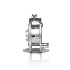 Hatch Iconic Fly Reel // 5 Plus -Fish Mate Store Iconic5PlusReel ClearBlue LargeArbor Side