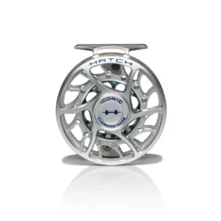 Hatch Iconic Fly Reel // 5 Plus -Fish Mate Store Iconic5PlusReel ClearBlue MidArbor Front