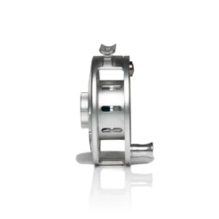 Hatch Iconic Fly Reel // 5 Plus -Fish Mate Store Iconic5PlusReel ClearBlue MidArbor Side