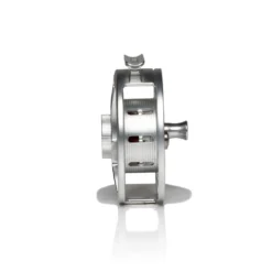 Hatch Iconic Fly Reel // 5 Plus -Fish Mate Store Iconic5PlusReel ClearRed MidArbor Side