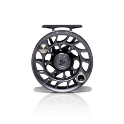 Hatch Iconic Fly Reel // 5 Plus -Fish Mate Store Iconic5PlusReel GreyBlack LargeArbor Back