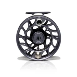 Hatch Iconic Fly Reel // 9 Plus -Fish Mate Store Iconic9PlusReel GreyBlack LargeArbor Back