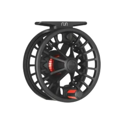 Redington RUN Fly Reel -Fish Mate Store RUN Black Front Angled scaled