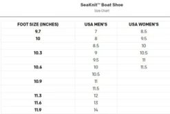 Grundens Sea Knit Boat Shoe 13 Grundens Sea Knit Boat Shoe -Fish Mate Store grundensseaknitsizechart