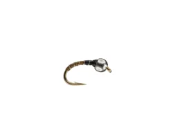 RIO's Tungsten Zebra Midge 7 RIO's Tungsten Zebra Midge -Fish Mate Store zebrablackolive