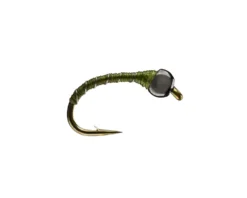 RIO's Tungsten Zebra Midge 8 RIO's Tungsten Zebra Midge -Fish Mate Store zebraolive